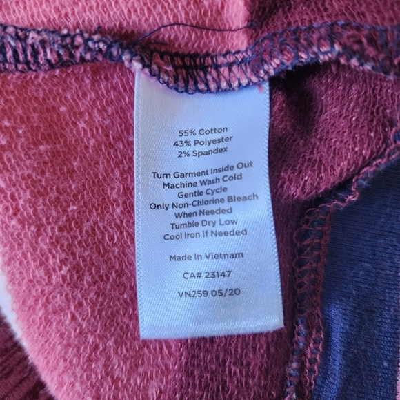 T by Talbots Mock Neck Collar Zipper Athletic Long Sleeve Women's Top Size L - Picture 4 of 6